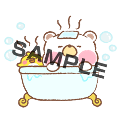 むーたんとまめた　お風呂